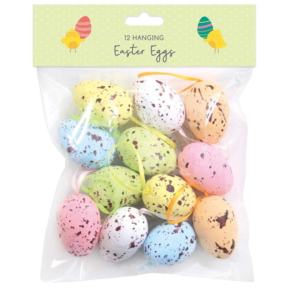 Easter Craft Eggs Medium Hanging - Assorted Colours DIY Holiday Decorations Festive Art Supplies Crafting