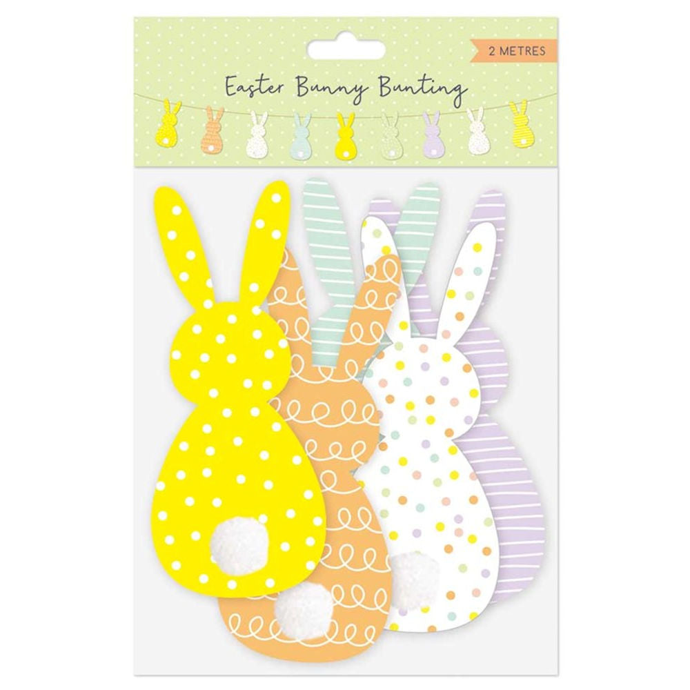 Easter Bunny Bunting - 2m Festive Garland Holiday Decoration Spring Party Decor