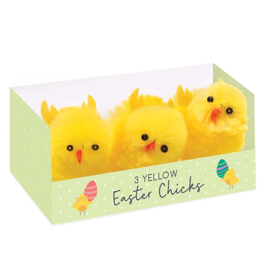 Easter Chicks - 3 Pack Decorative Festive Ornaments Craft Supplies Holiday Decor