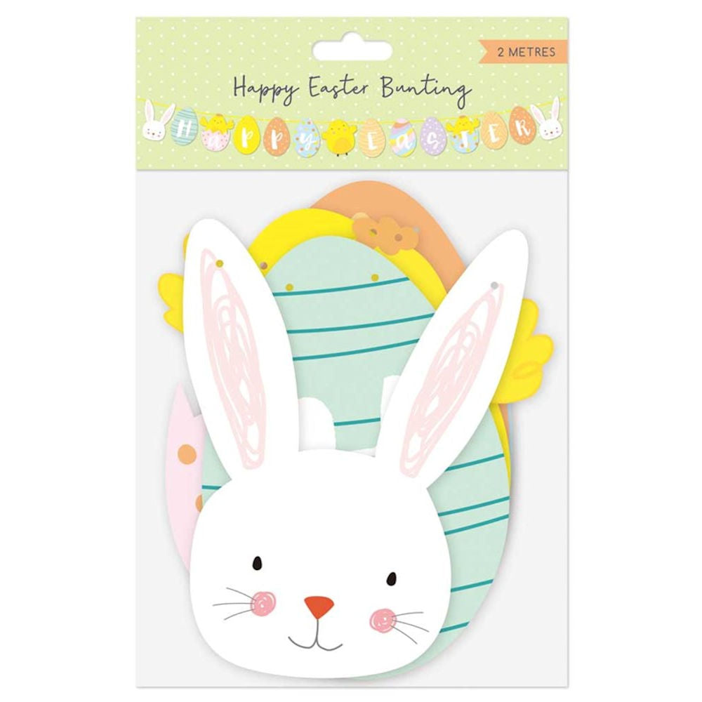 Happy Easter Bunting - 2m Festive Holiday Decoration Colourful Party Banner