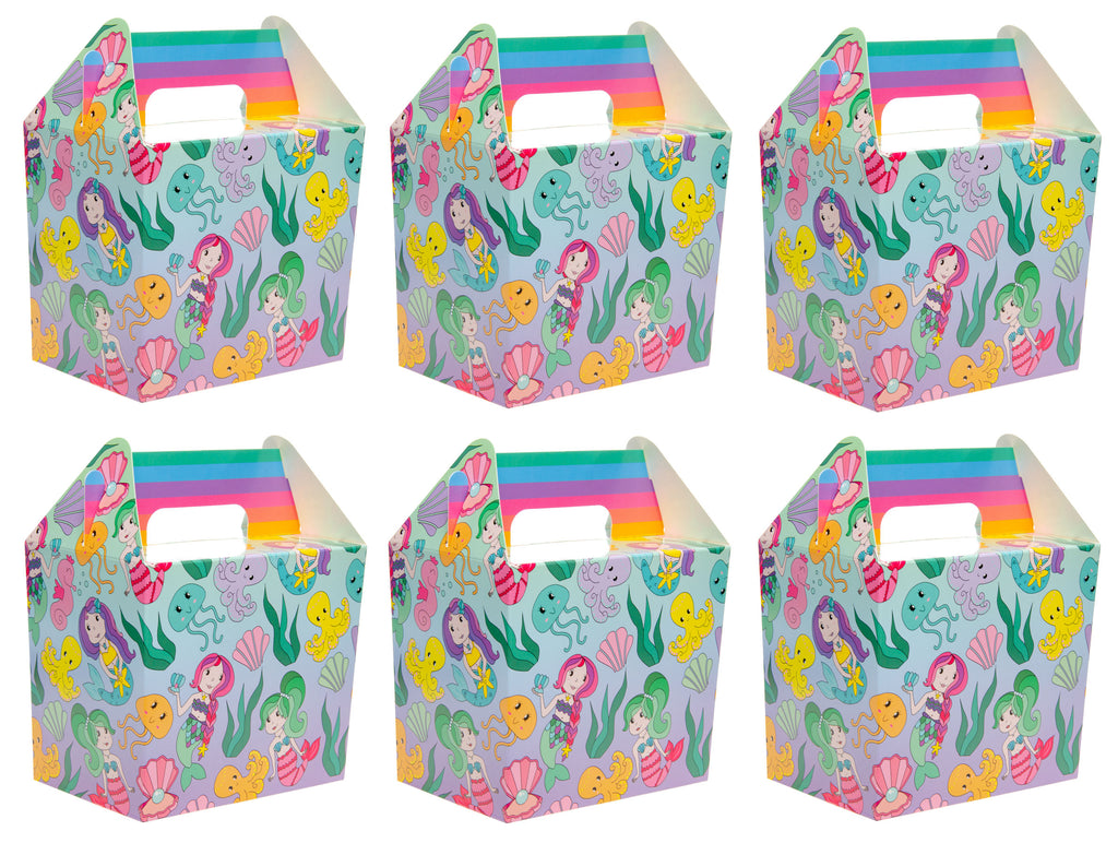 6 Mermaid Party Food Lunch Boxes