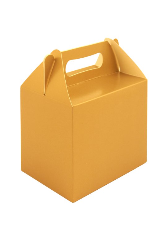 6 Gold Party Lunch Boxes