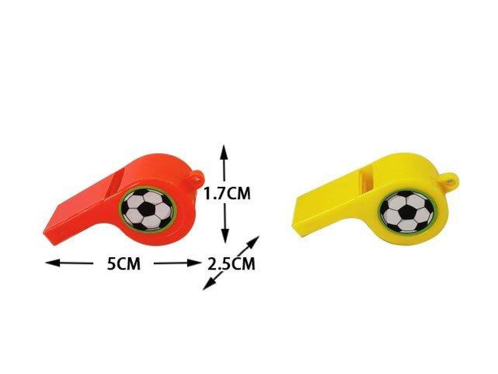 12 Plastic Football Whistles