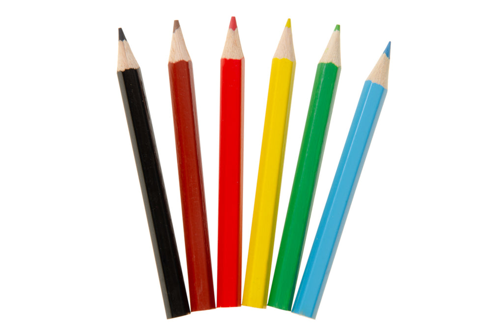 6 Unicorn Halfsize Colouring Pencils