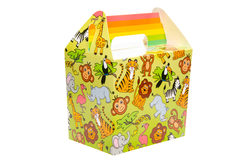 6 Wild Animal Party Food Lunch Boxes