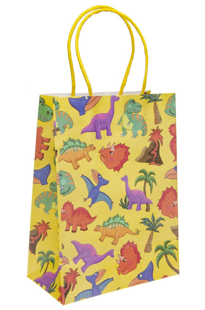 6 Large Dinosaur Paper Party Bags