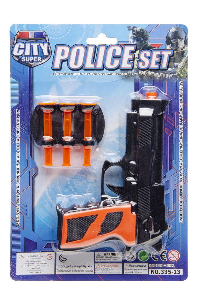 Black Police Crime Scene Toy Gun