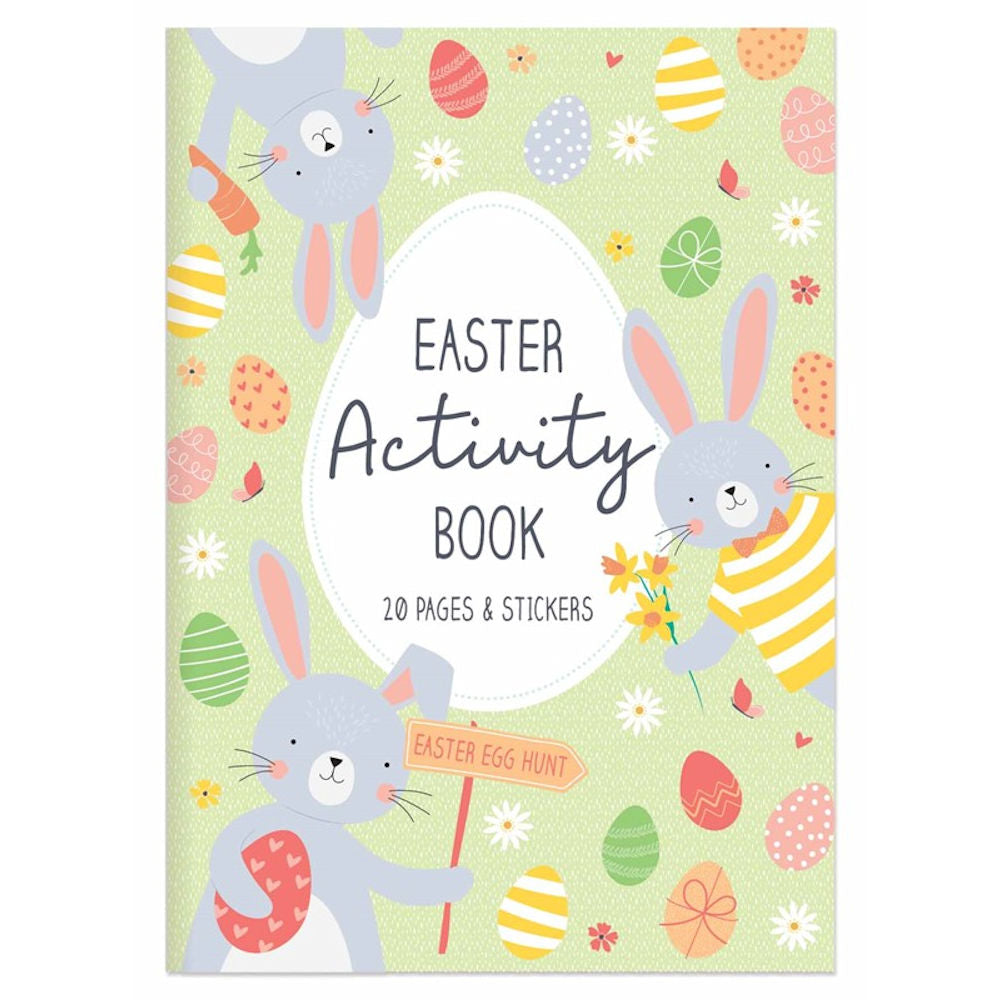 A4 Activity Book Easter - 20 Pages Fun Kids Crafts Puzzles Drawing Holiday Entertainment