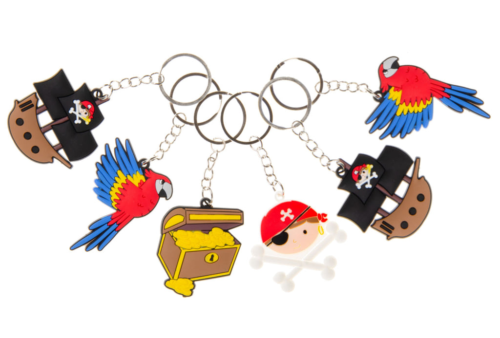 6 Pirate Keychains