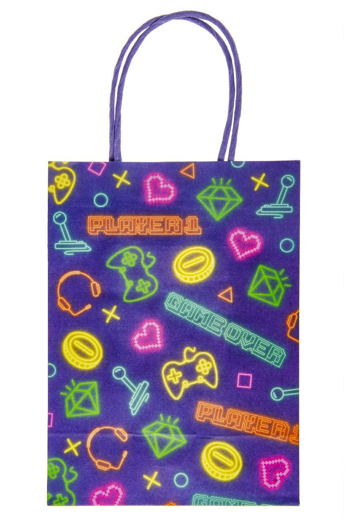 6 Large Gamer Paper Party Bags