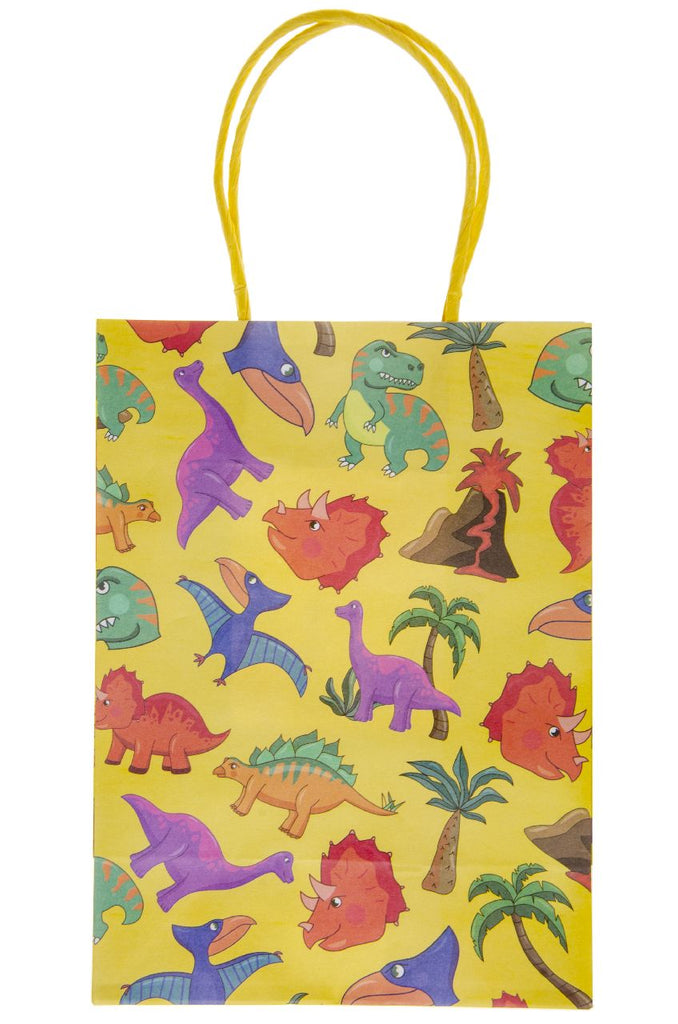 6 Large Dinosaur Paper Party Bags