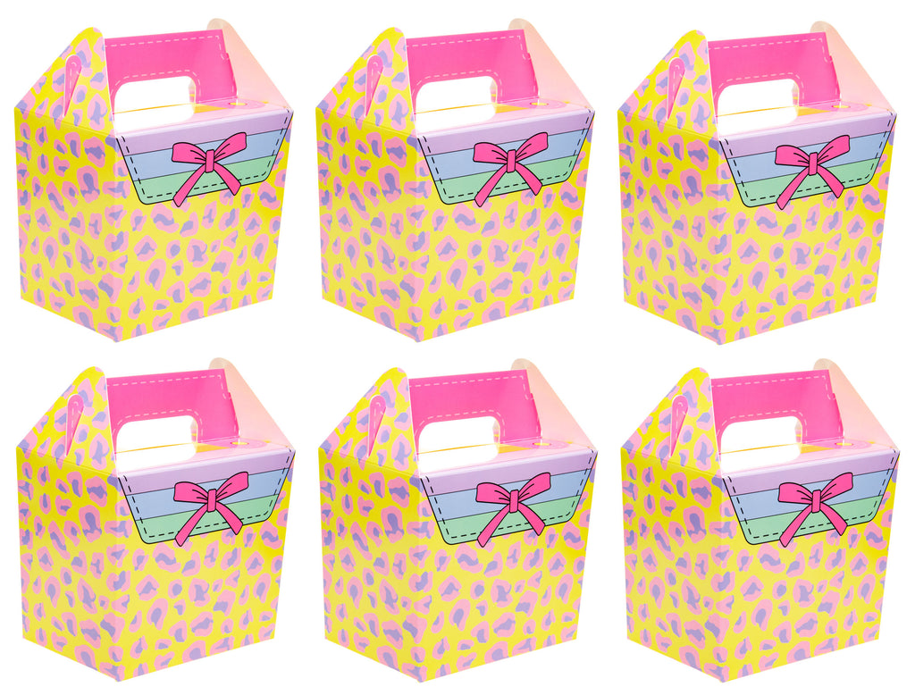 6 Girls Handbag Party Food Lunch Boxes