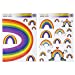 Rainbow Pride Window Stickers - Assorted Designs LGBTQ+ Pride Decoration