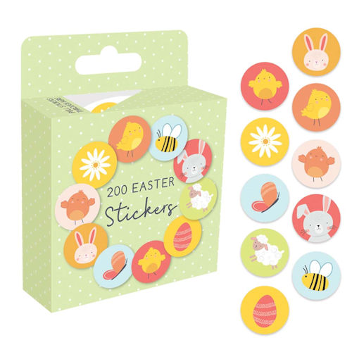 Easter Sticker Roll Set - Spring Holiday Bunny Egg Chick Craft Decoration