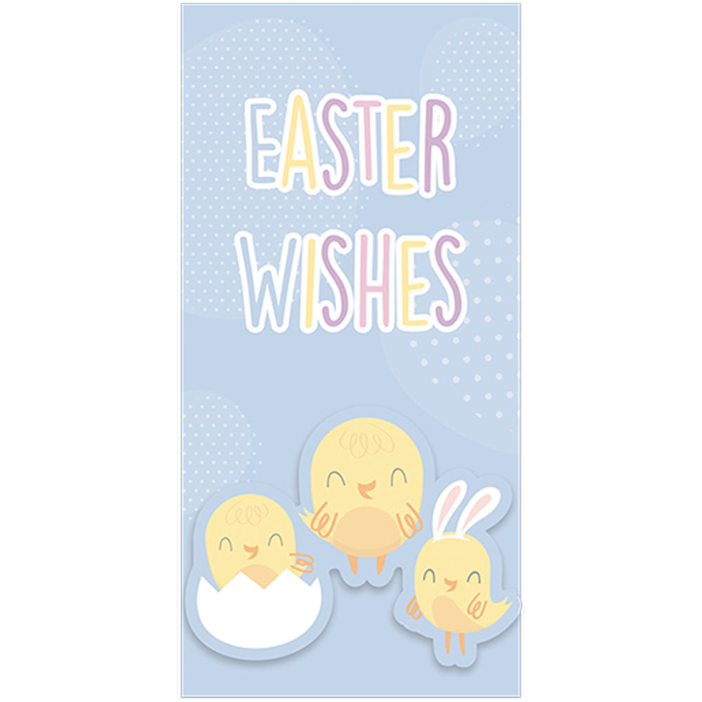 Easter Money Wallets - 4 Pack Gift Card Holder Present Cash Envelope Bunny Chick Rabbit Spring Celebration Event Supply