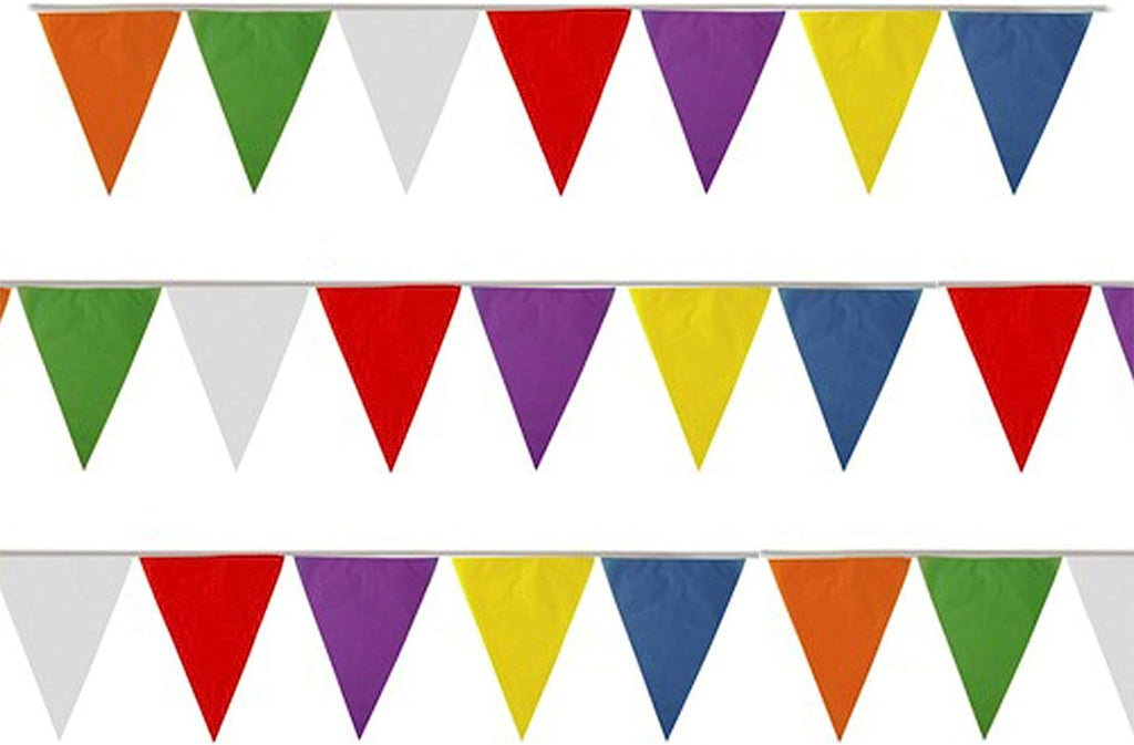 Multicoloured 7m Triangle Bunting