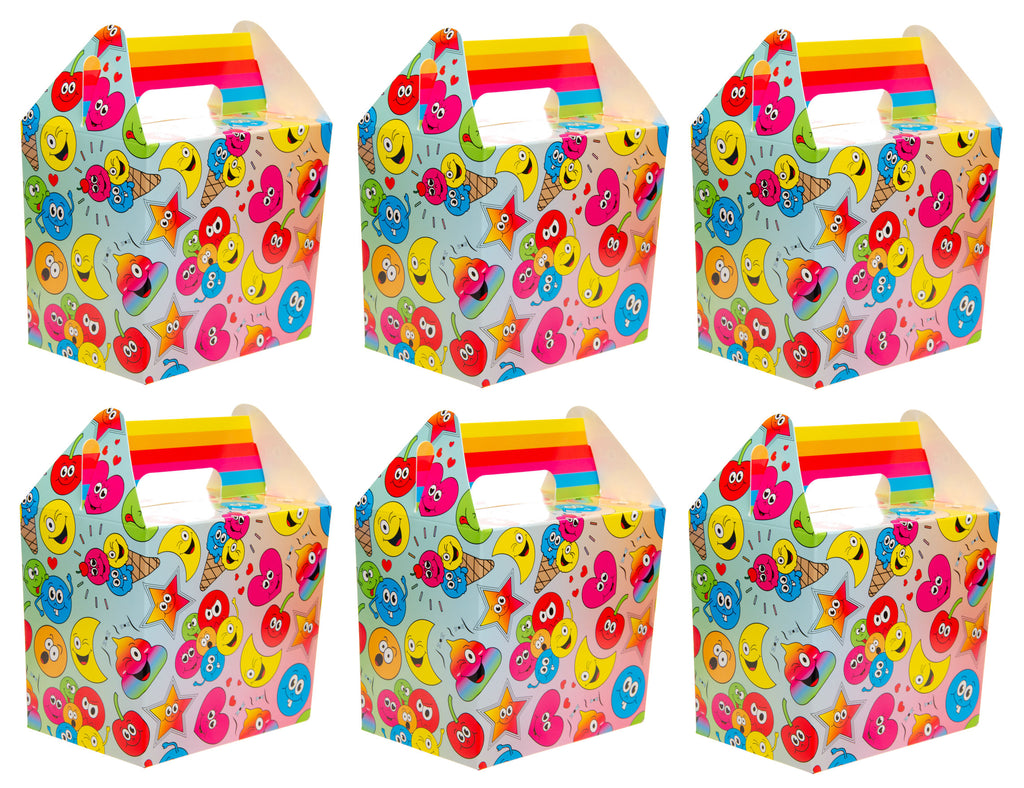 6 Happy Face Party Food Lunch Boxes