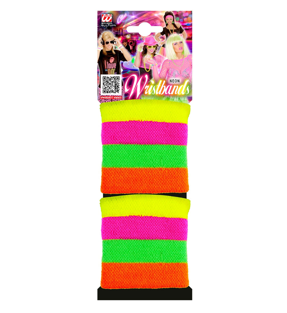 Pair of Multicolour Neon Wristbands