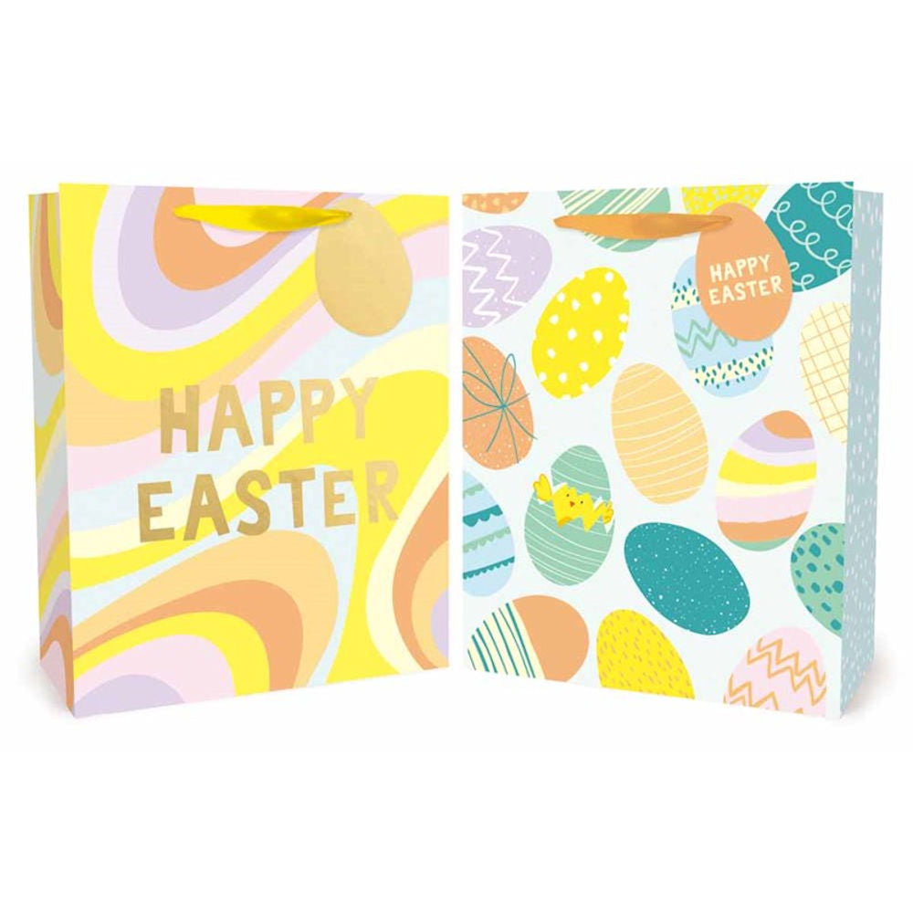 Large Easter Gift Bag - Assorted Bunny Egg Chick Spring Holiday Present