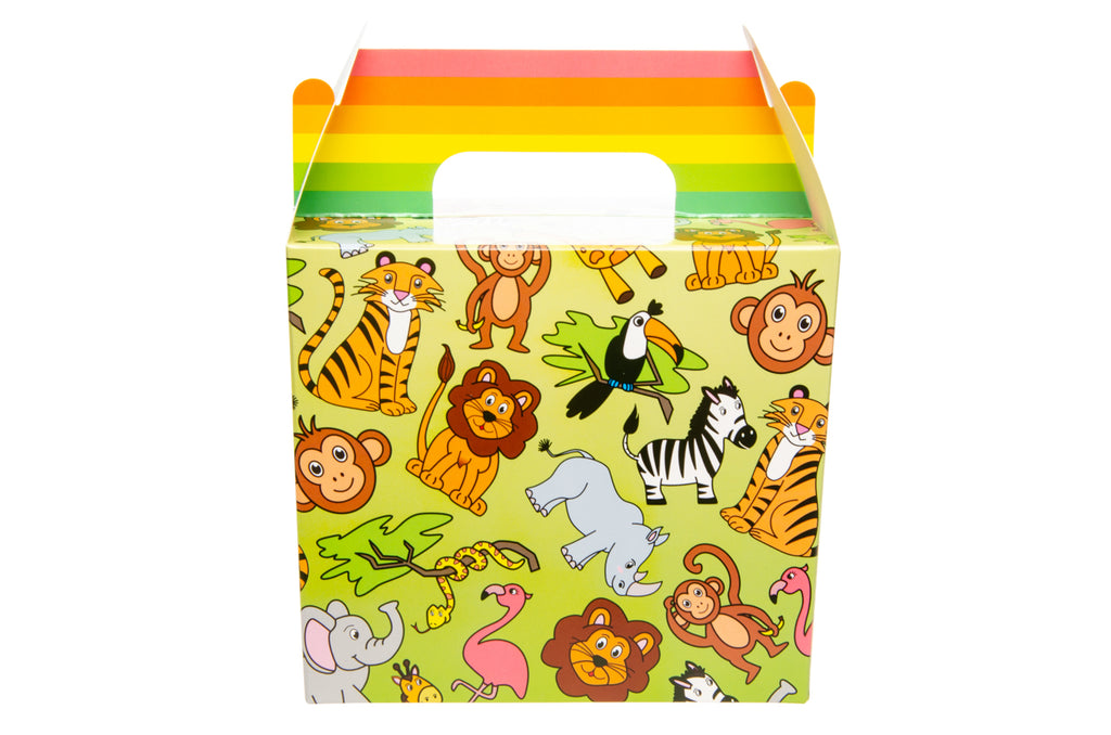 6 Wild Animal Party Food Lunch Boxes