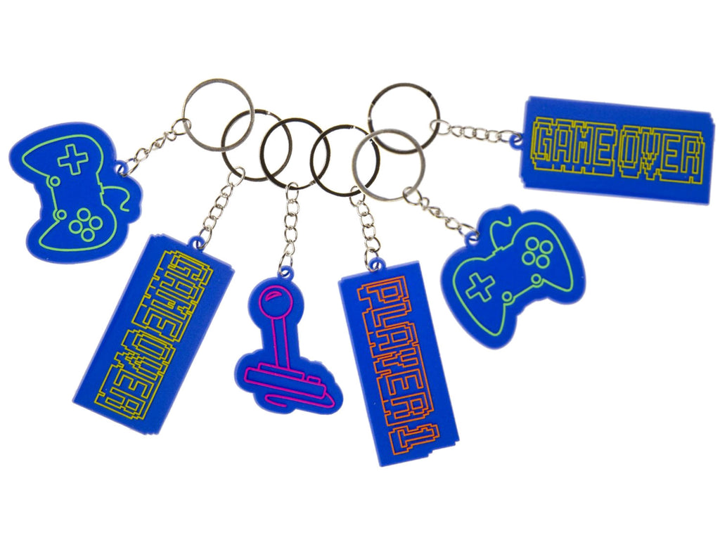 6 Gamer Keychains