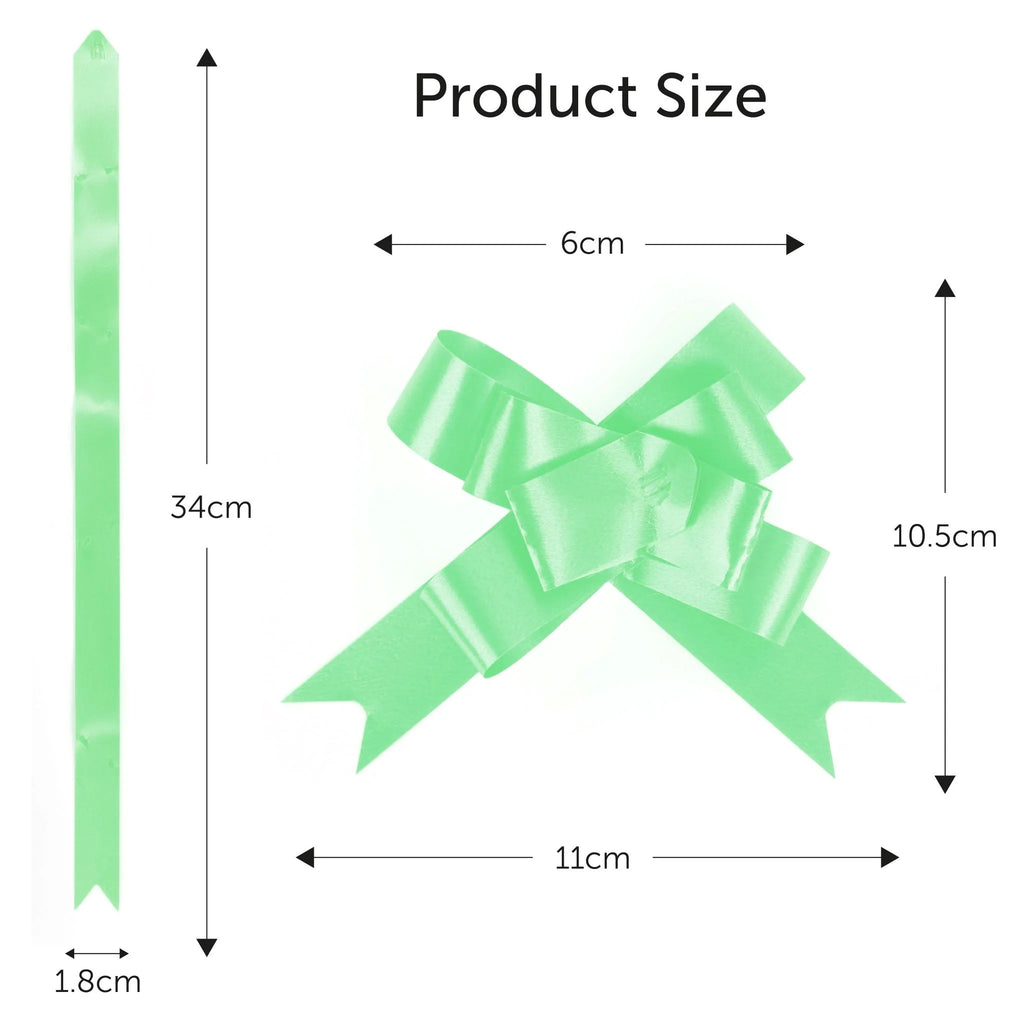 20 Evergreen 6cm Pull Bows