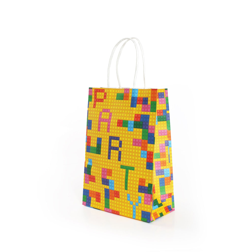 6 Building Block Paper Party Bags